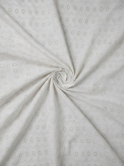 Mini Daisy Cutwork Schiffli Fabric