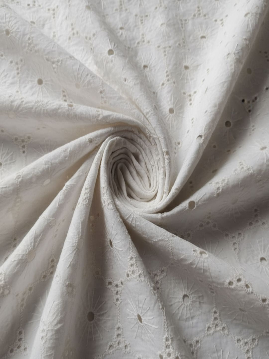 Floral pattern Schiffli Embroidered Fabric