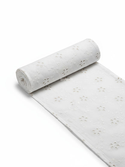 Vintage Floral Hakoba Embroidered Cotton Fabric