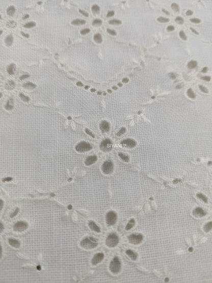 Mini Daisy Cutwork Schiffli Fabric