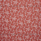 Coral Floral Cutwork Chikan Embroidered Fabric