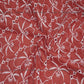 Siyani Coral Floral Cutwork Chikan Embroidered Fabric
