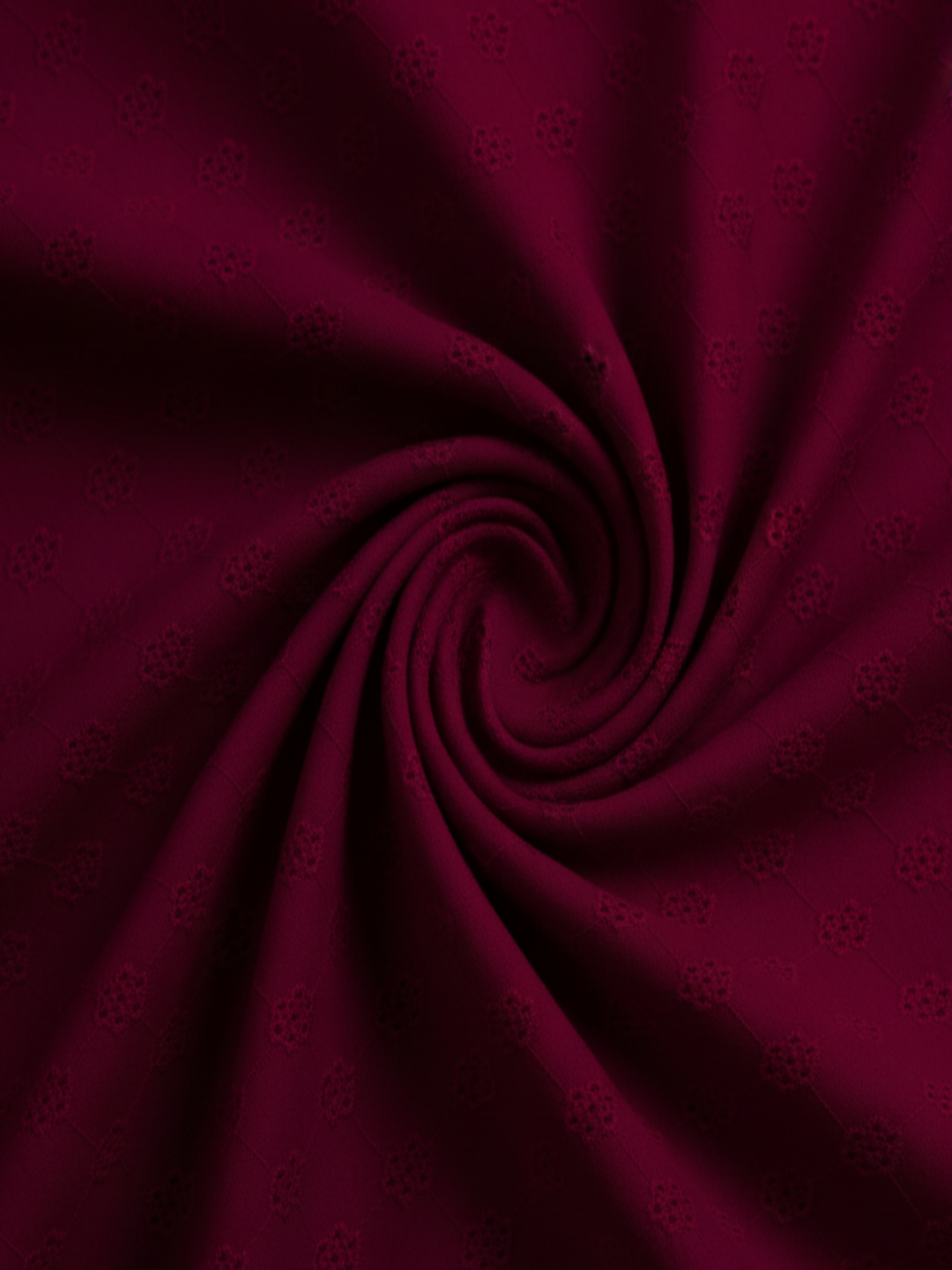 Rani pink floral schiffli embroidered fabric (Copy)