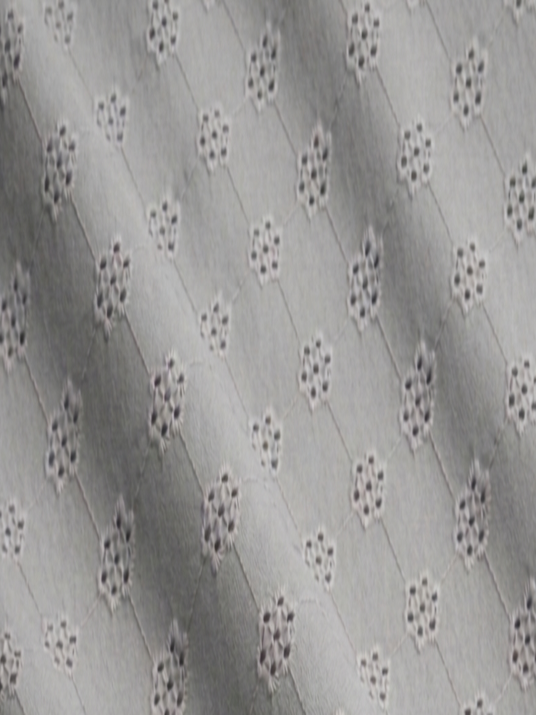 Gray floral schiffli embroidered fabric (Copy)