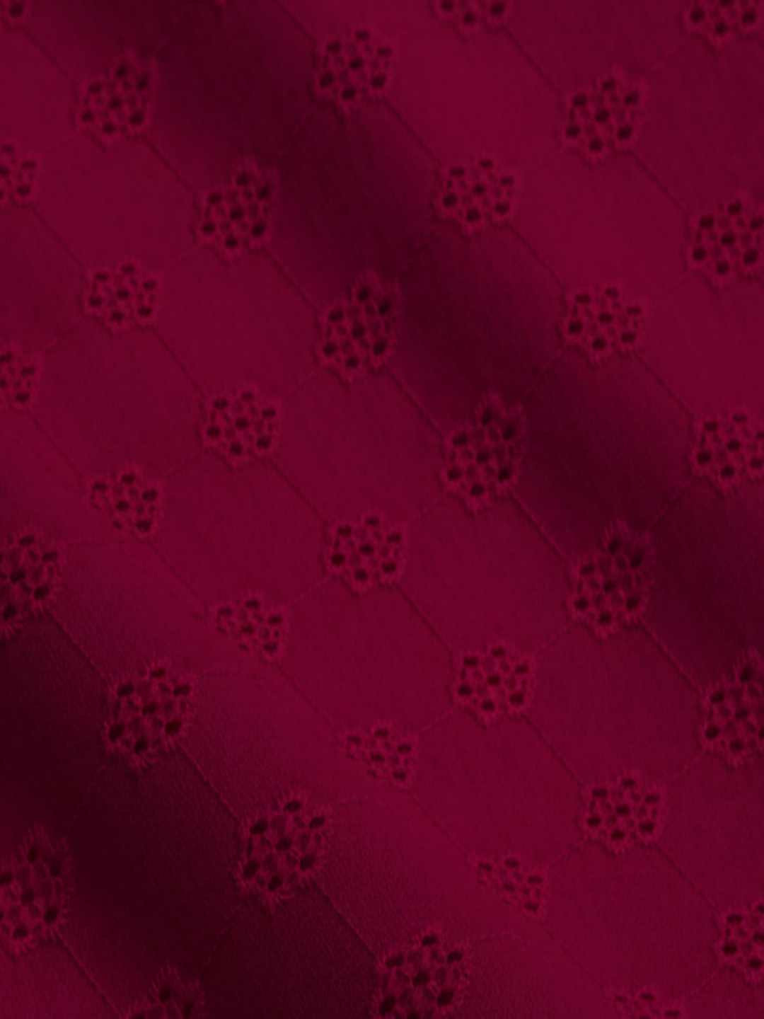 Rani pink floral schiffli embroidered fabric (Copy)