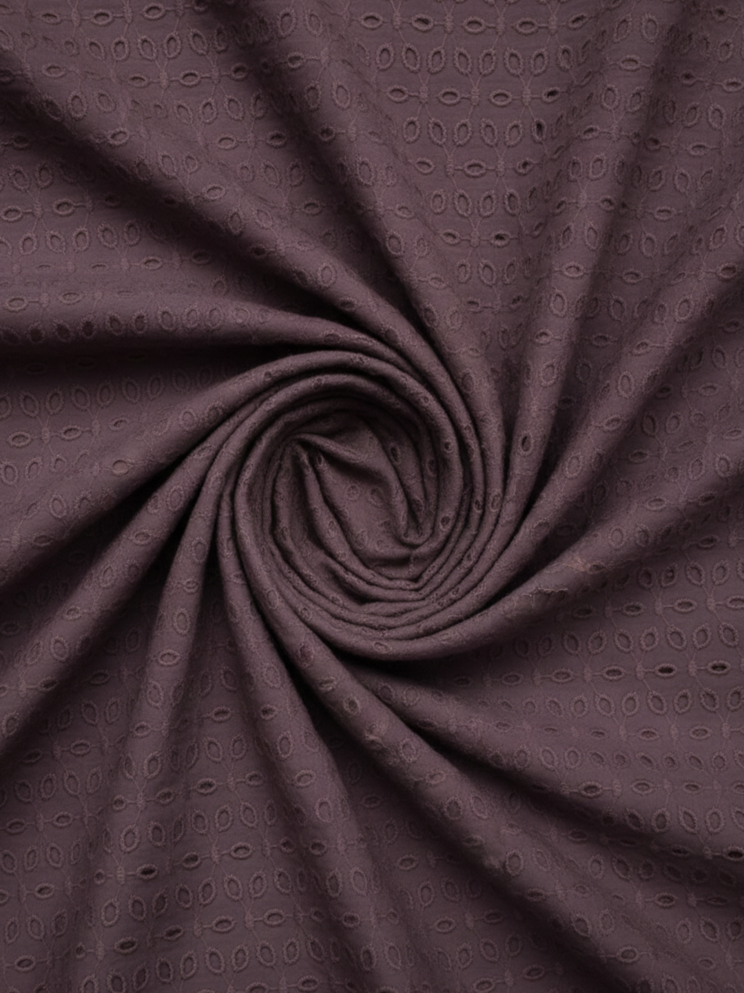 Pyaji six hole schiffli embroidered fabric