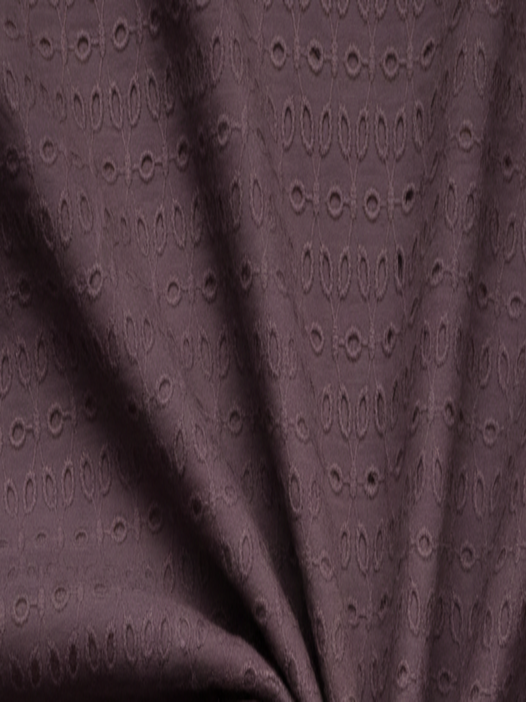 Pyaji six hole schiffli embroidered fabric