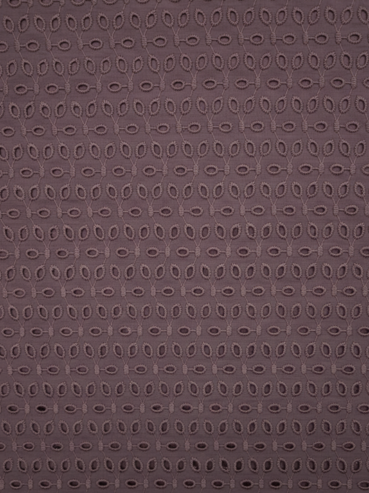 Pyaji six hole schiffli embroidered fabric