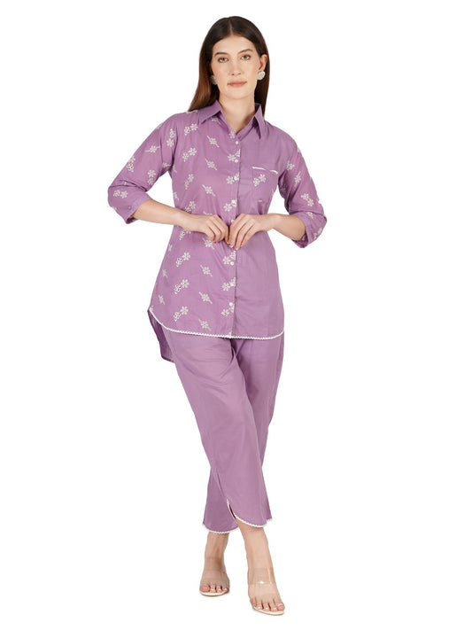 Siyani Violetra Pocket Style Co-ord Set – Ethnic Edge Collection