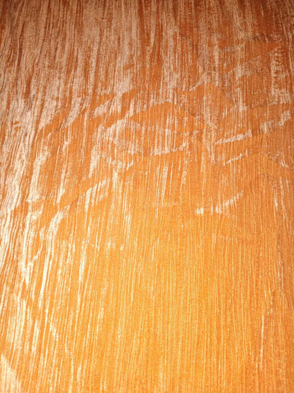 Orange crush velvet fabric