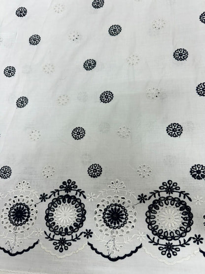 Daman schiffli embroidered fabric