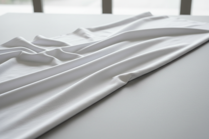 White Cotton Flex Fabric – Elegant Drape