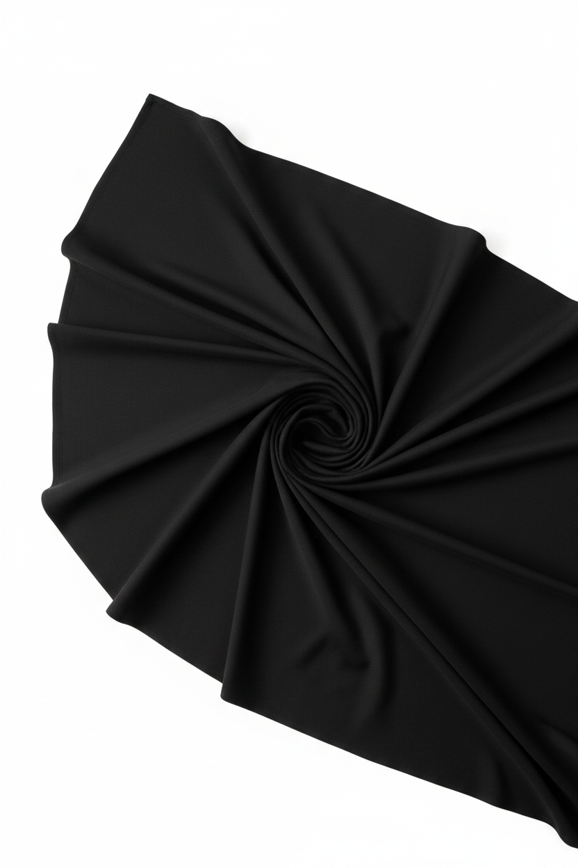 Black Jam Cotton Fabric – Twill Fold