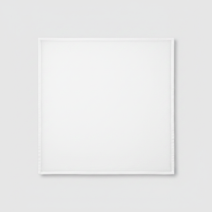 Snow white cotton poplin lycra fabric flat lay showing smooth fine weave texture