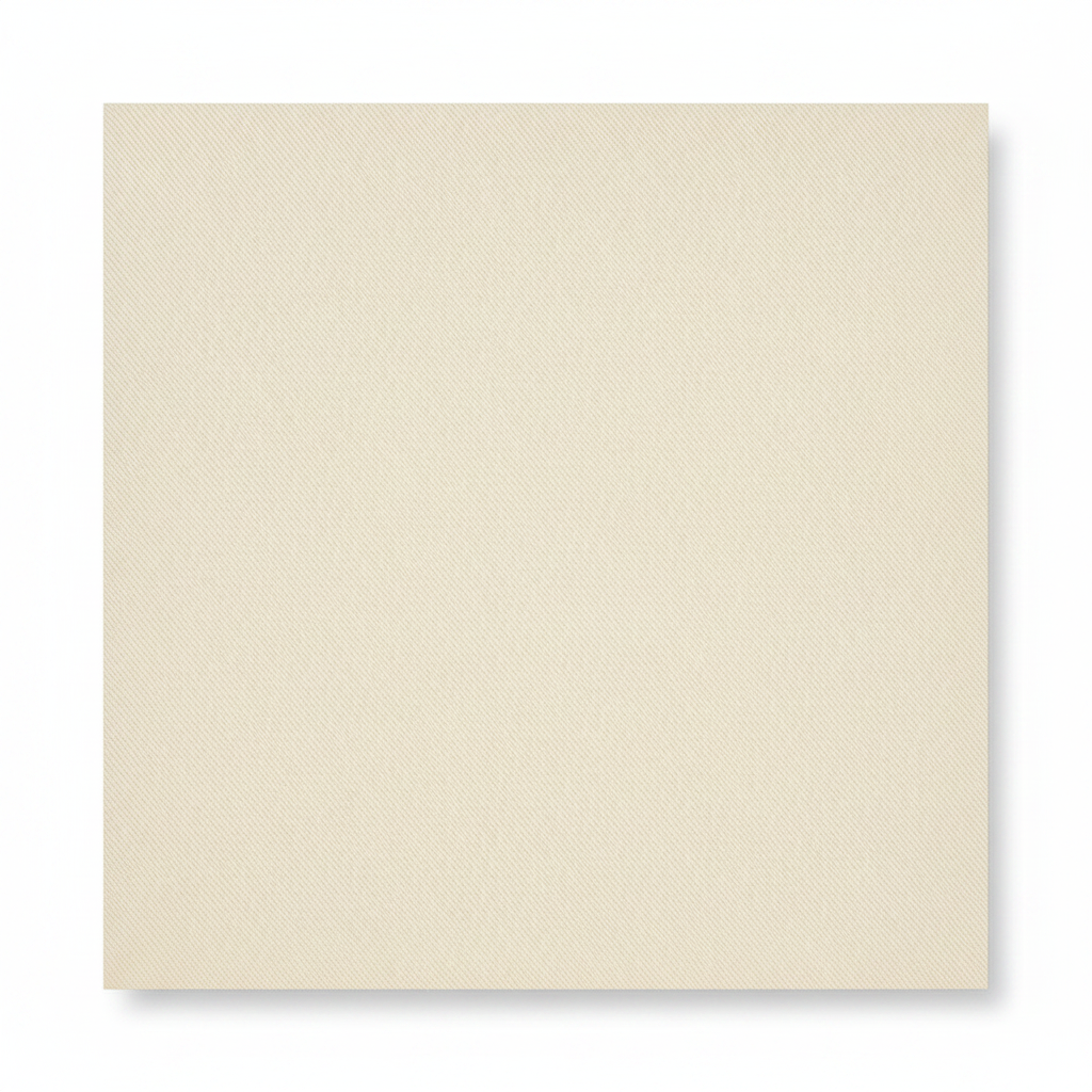 Off white rayon slub lycra fabric laid flat showing diagonal ribbed weave texture