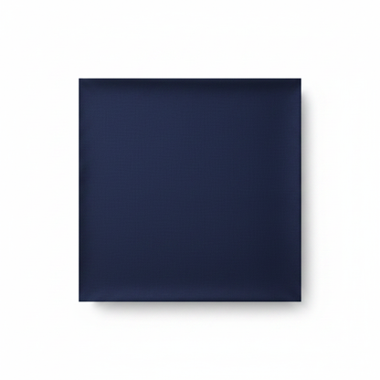 Navy blue cotton poplin lycra fabric flat lay showing smooth fine weave texture