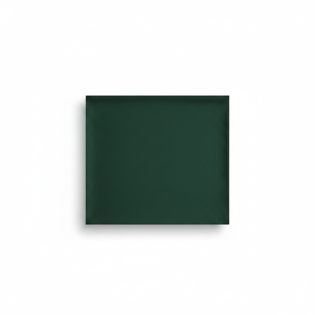 Heineken bottle green cotton poplin lycra fabric flat lay showing smooth fine weave texture