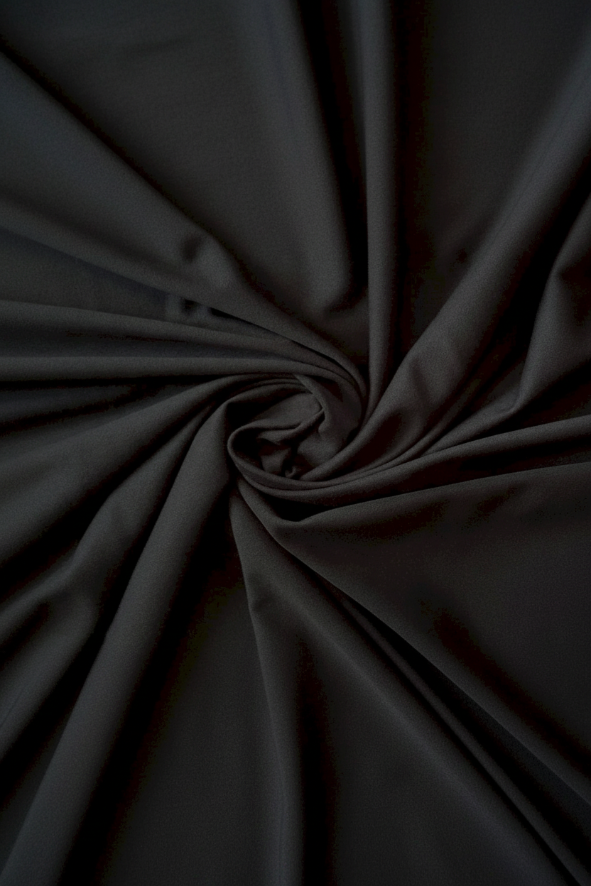 Black Jam Cotton Fabric – Layered Fold