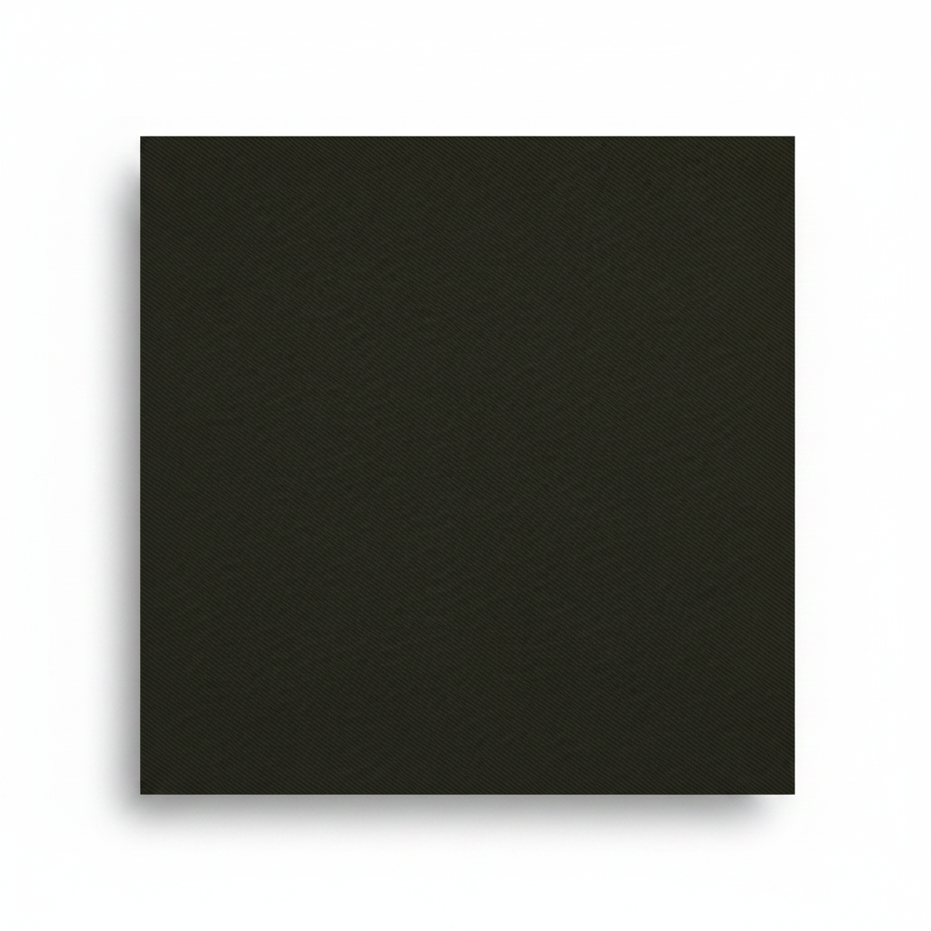 Military green jam cotton fabric laid completely flat showing full piece and ribbed twill texture