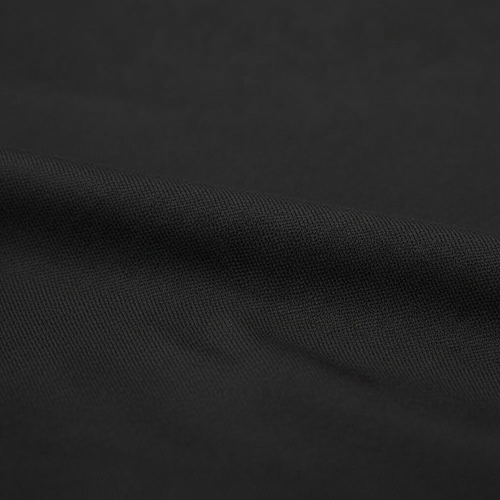 Black Jam Cotton Fabric – Macro Texture