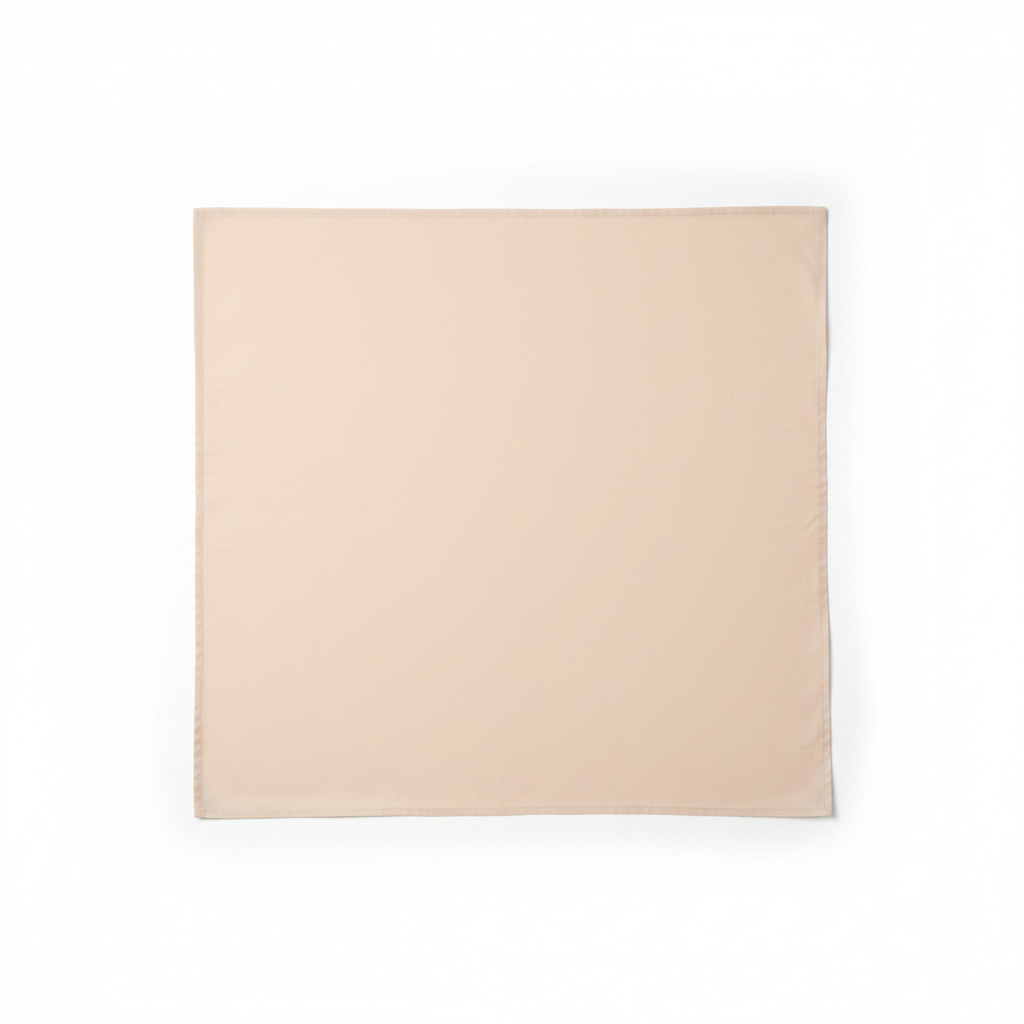 Light skin cotton poplin lycra fabric flat lay showing smooth fine weave texture