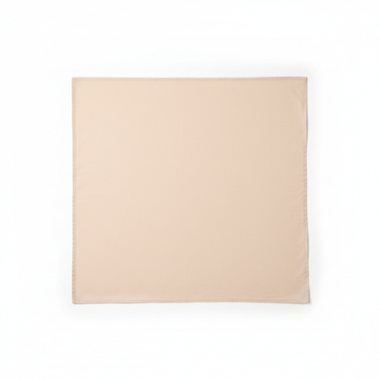 Light skin cotton poplin lycra fabric flat lay showing smooth fine weave texture