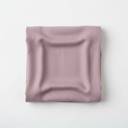 Mauve Jam Cotton fabric flat lay on white background