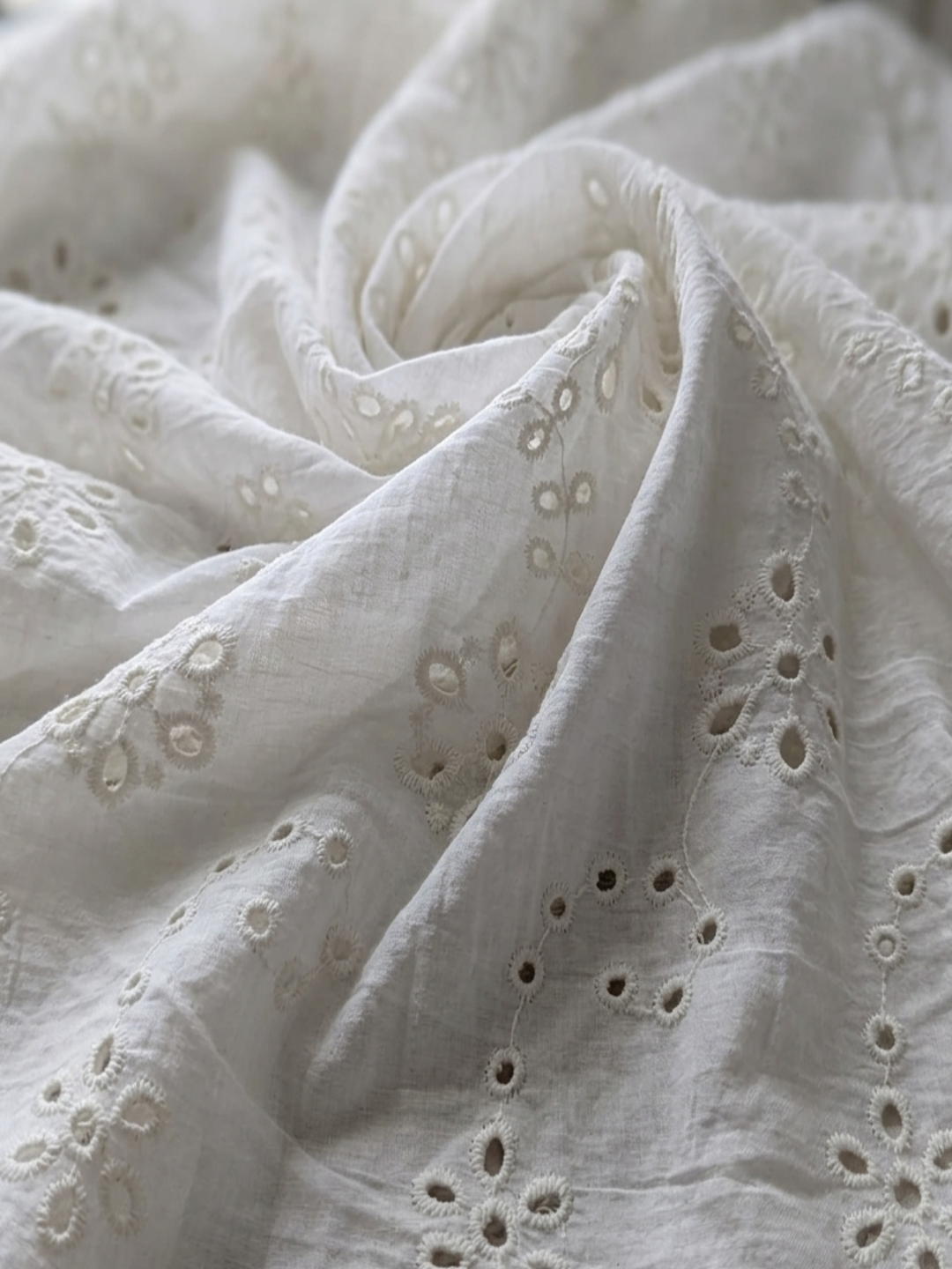 Kora floral embroidered fabric