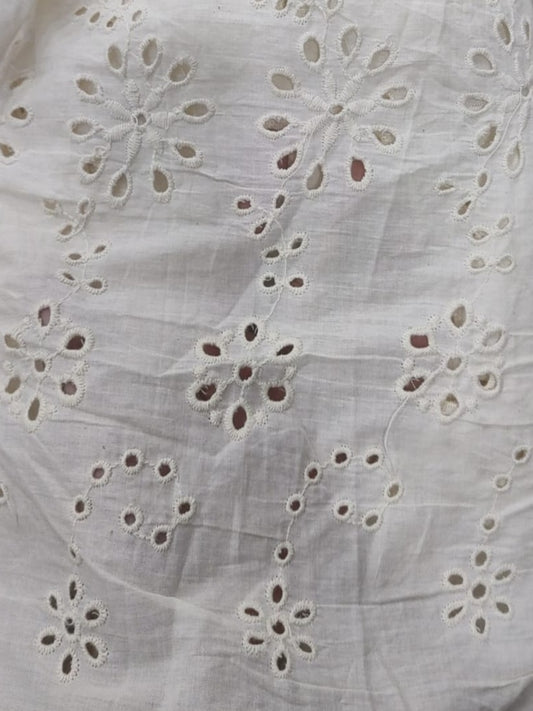 Kora floral embroidered fabric