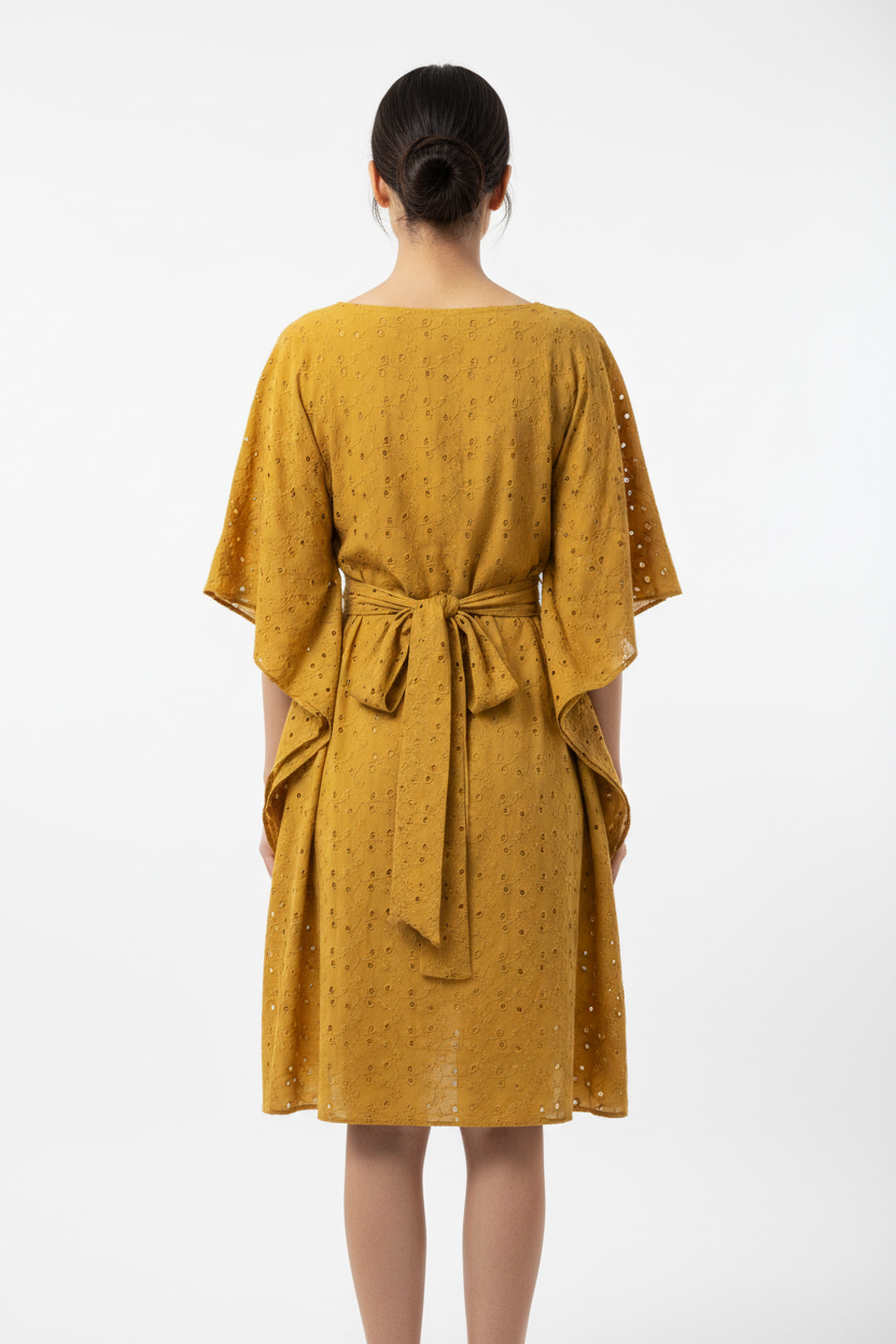 Mustard Kaftan Back
