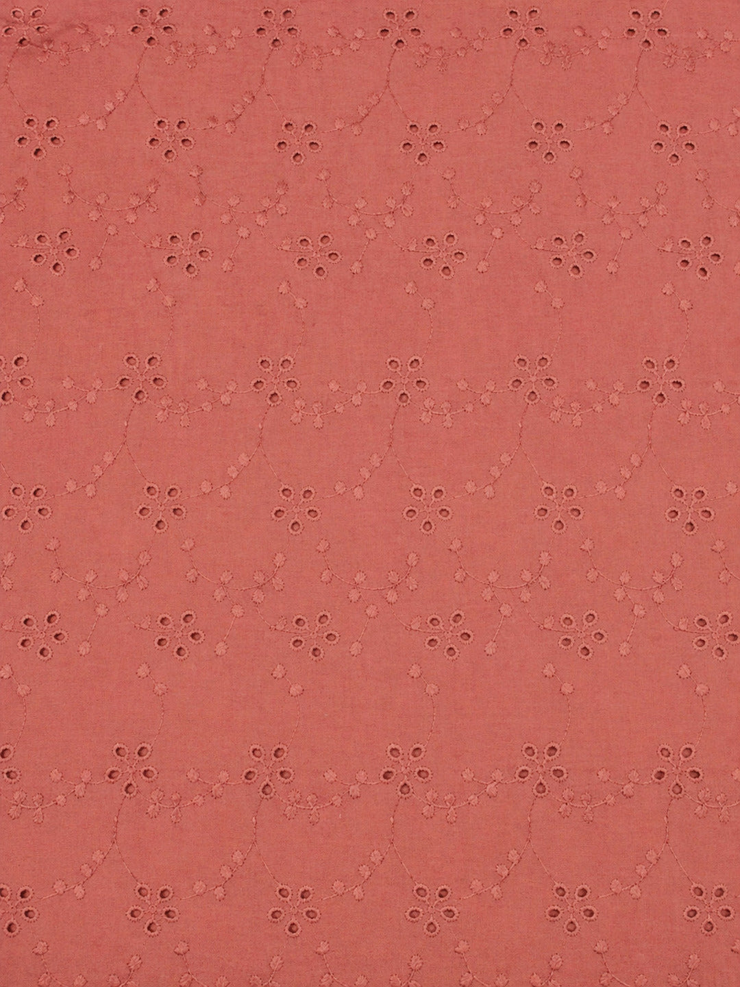 Peach Blossom Cotton Embroidered schiffli fabric