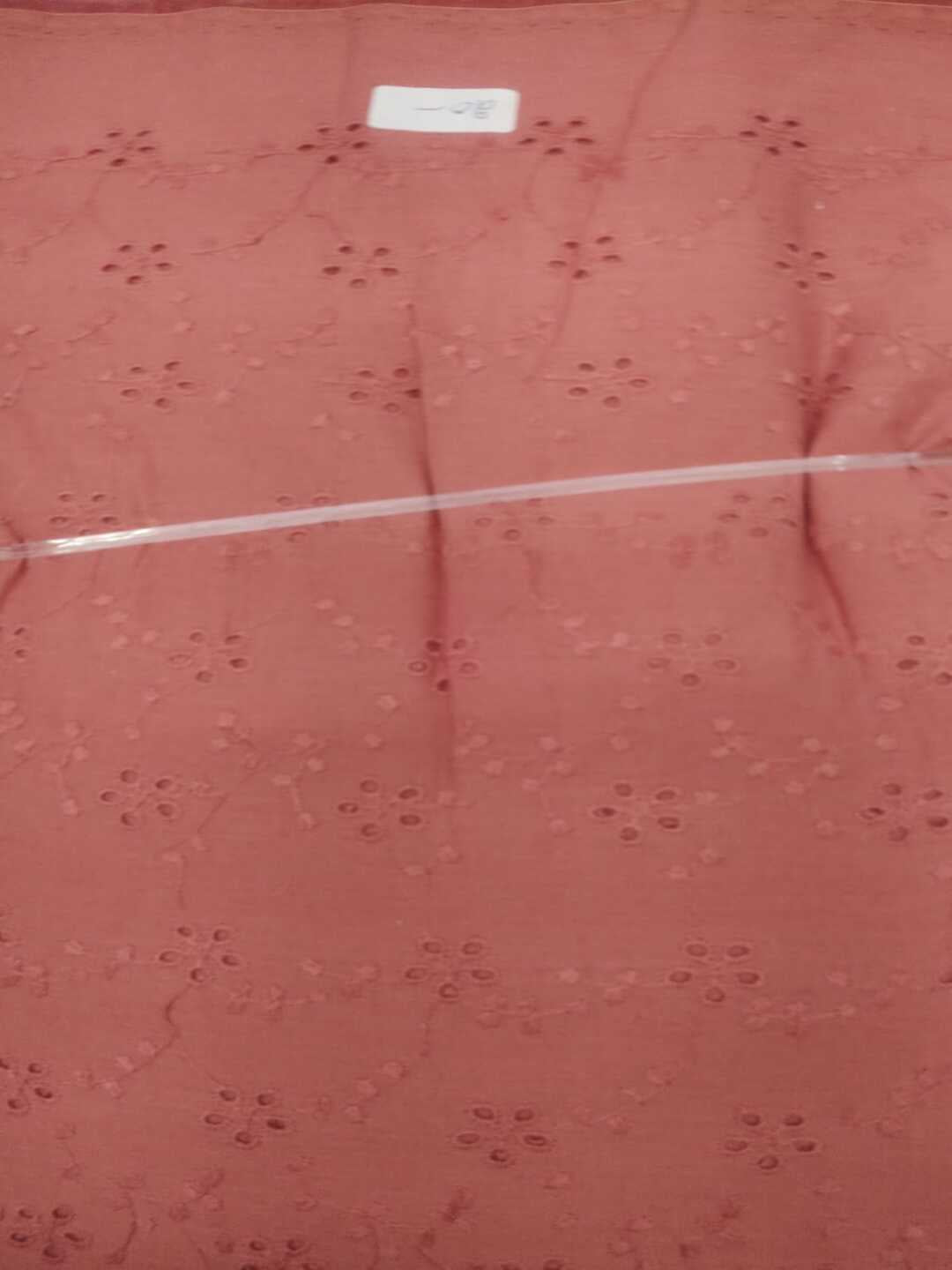 Peach Blossom Cotton Embroidered schiffli fabric