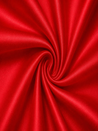 Candy Red Cotton Poplin Lycra Fabric