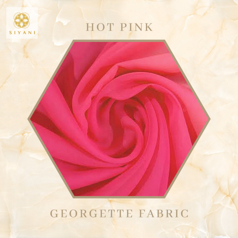 Georgette Fabric Hot Pink Siyani Clothing India