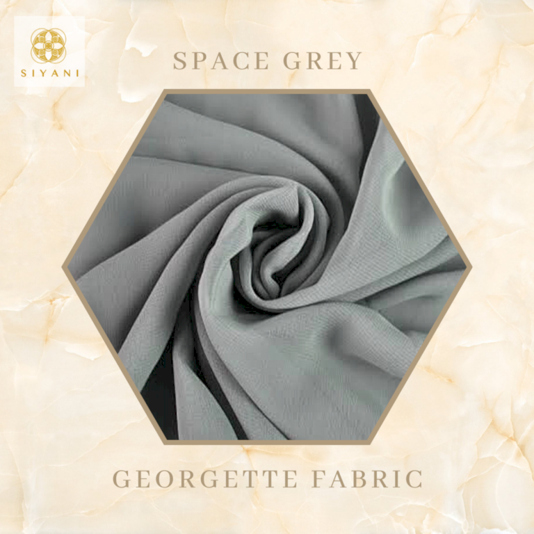 Georgette Fabric Space Grey Siyani Clothing India