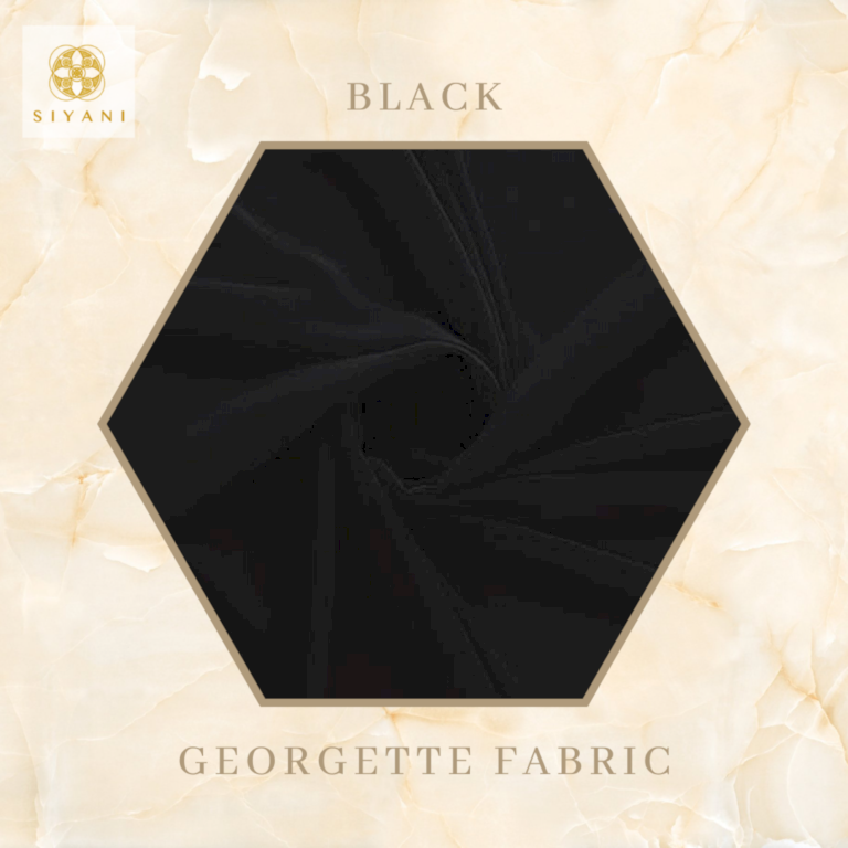 Georgette Fabric Black Siyani Clothing India