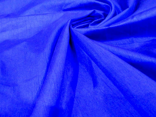 Blue Dupion Silk Fabric Siyani Clothing India