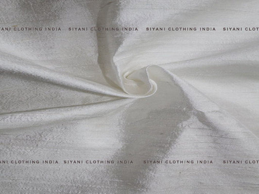 Siyani Dyeable White Raw Silk Fabric