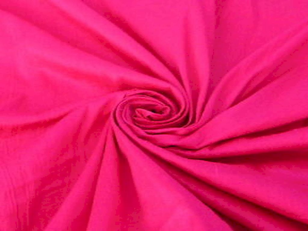 Bright Pink Dupion Silk Fabric Siyani Clothing India