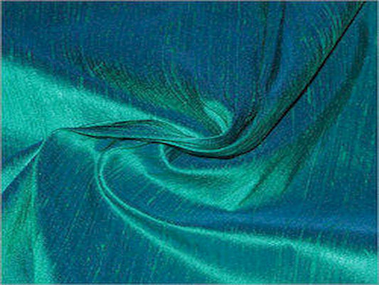 Dark Green Dupion Silk Fabric Siyani Clothing India