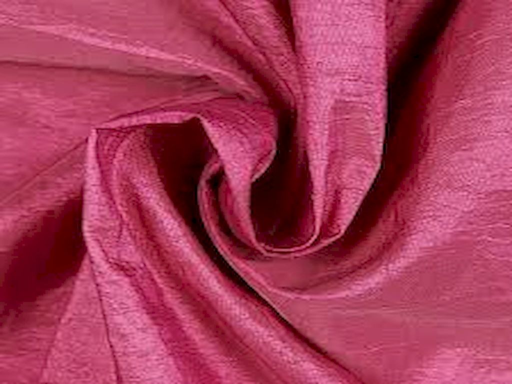 Dark Pink Dupion Silk Fabric Siyani Clothing India