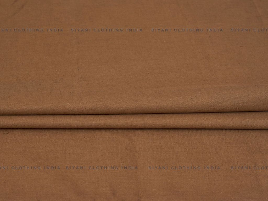 Brown Cotton Flex Fabric - Siyani Clothing India