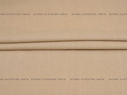 Beige Cotton Flex Fabric - Siyani Clothing India