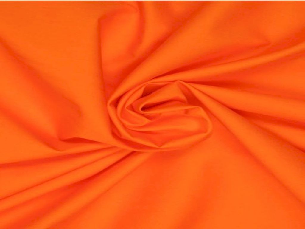 Orange Cotton Poplin Fabric Siyani Clothing India