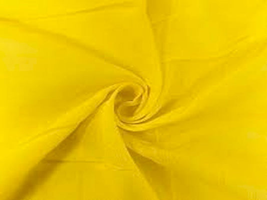 Yellow Cotton Voile Fabric Siyani Clothing India