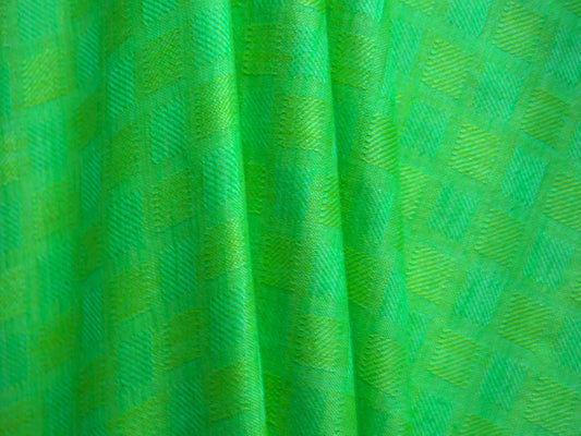 Green Cotton Jacquard Fabric Siyani Clothing India