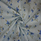 White Flower Print Cotton Fabric Siyani Clothing India