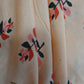 Peach Flower Print Cotton Fabric Siyani Clothing India