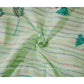 Green Stripes Flower Print Cotton Fabric Siyani Clothing India