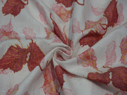 Siyani Rose Pink Flower Print Rayon Fabric